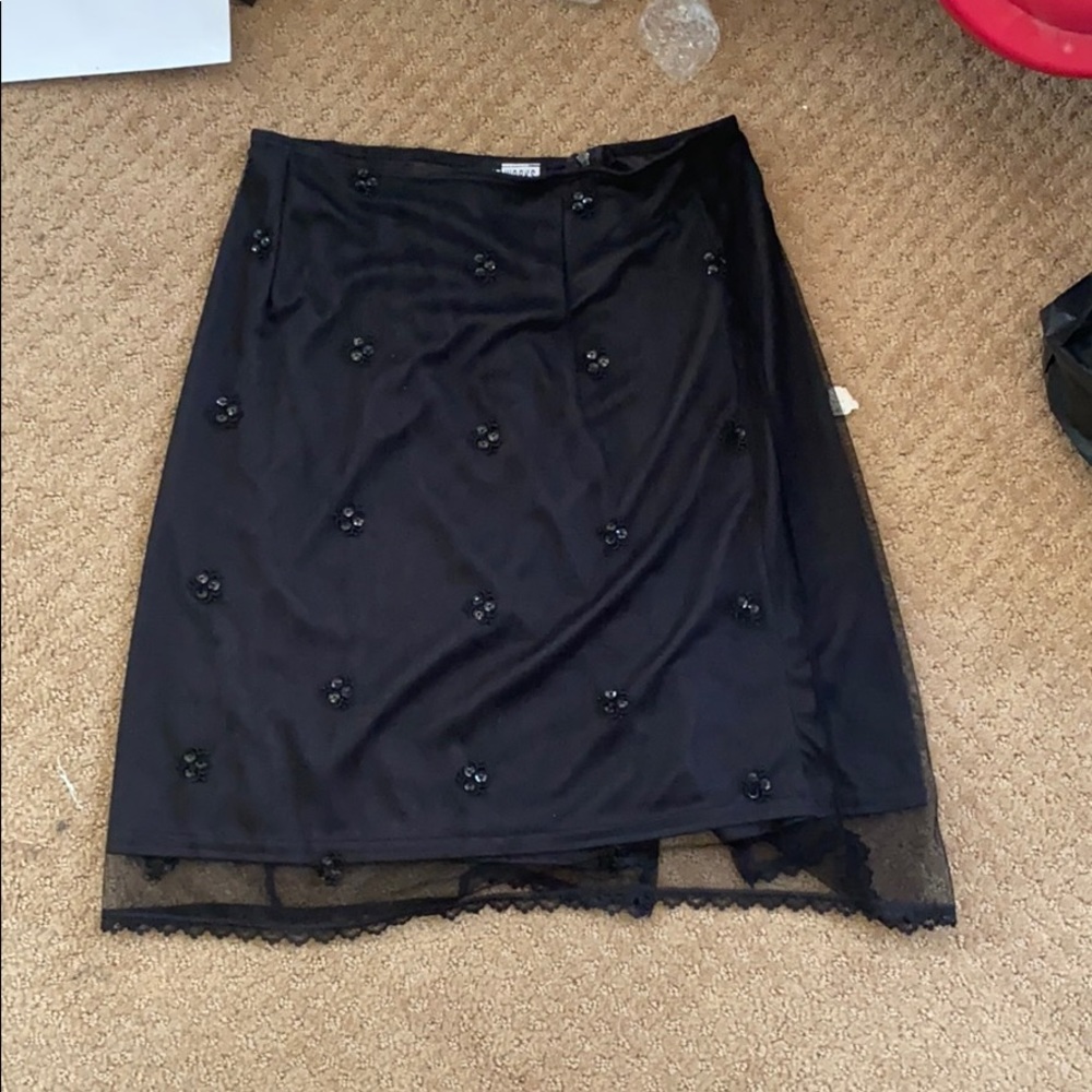 Black sparkle skirt
